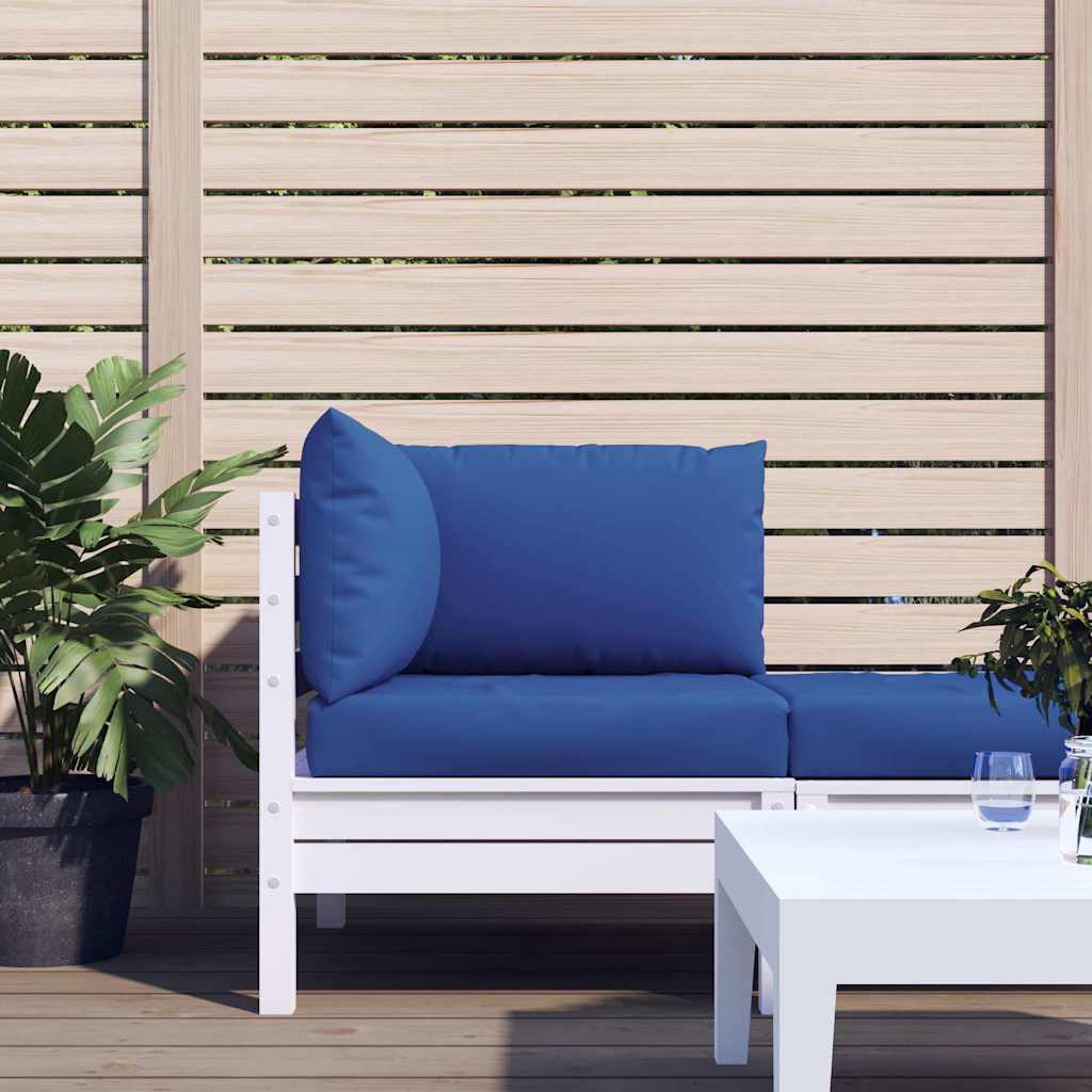 vidaXL Coussins de palette 3 pcs Bleu Tissu Oxford