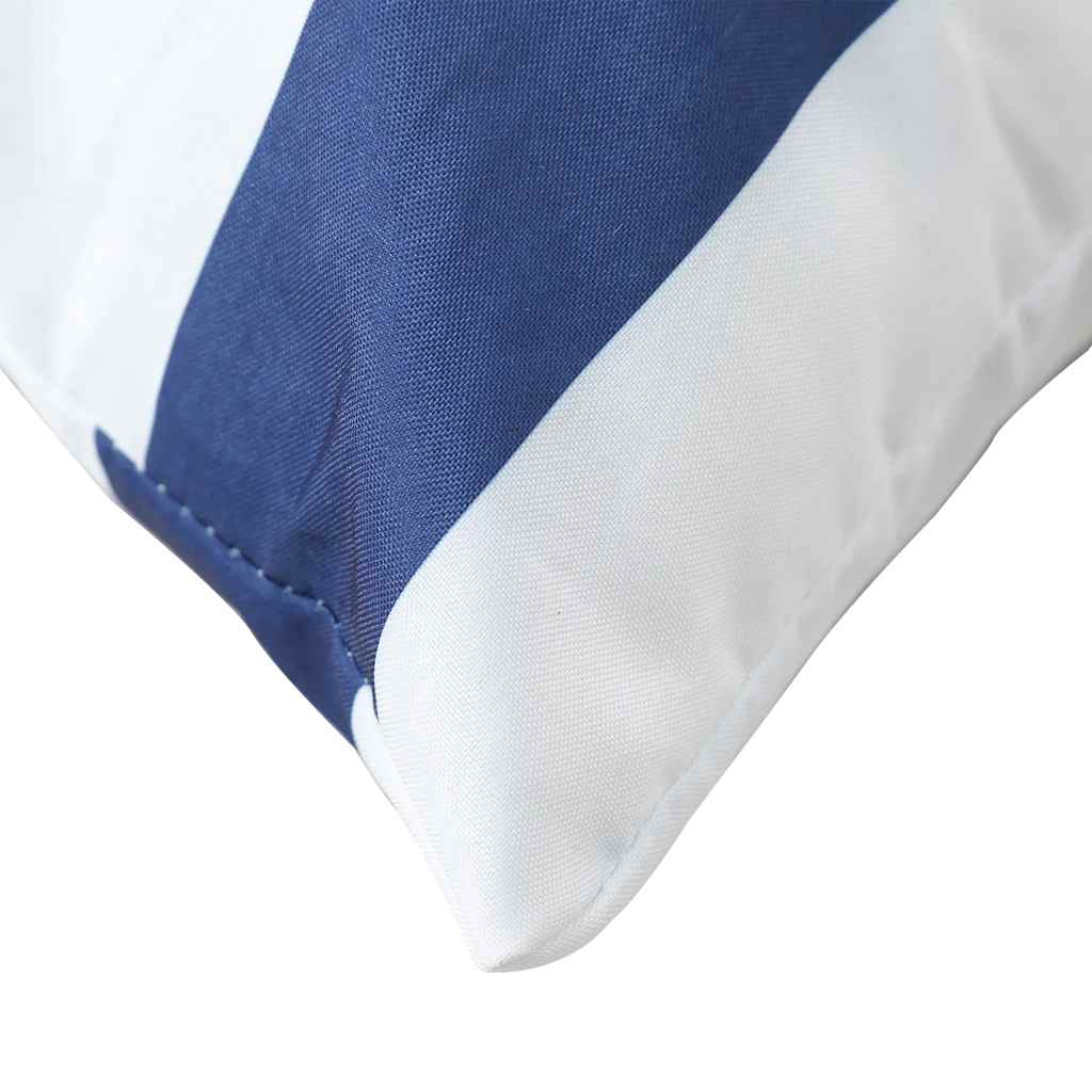 vidaXL Palettenkissen 3 Stk. Blau & Weiß Gestreift Oxford-Gewebe