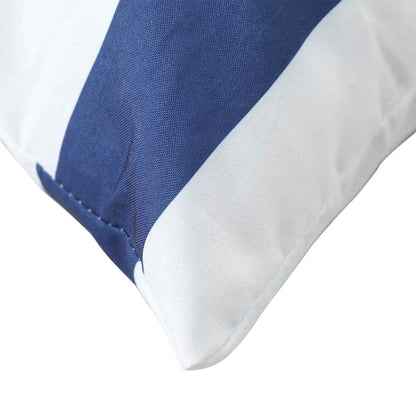 vidaXL Palettenkissen 3 Stk. Blau & Weiß Gestreift Oxford-Gewebe