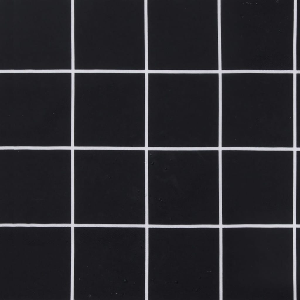 vidaXL Palettenkissen Schwarz Karomuster 60x60x8 cm Oxford-Gewebe