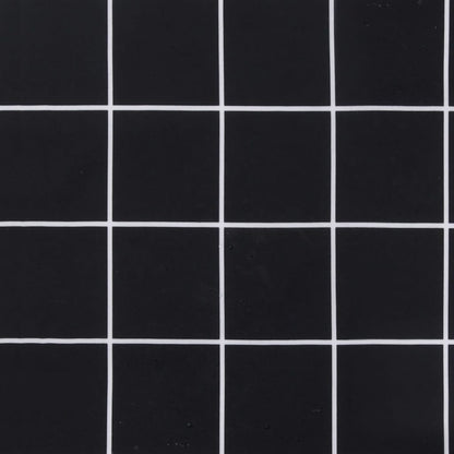 vidaXL Palettenkissen Schwarz Karomuster 60x60x8 cm Oxford-Gewebe