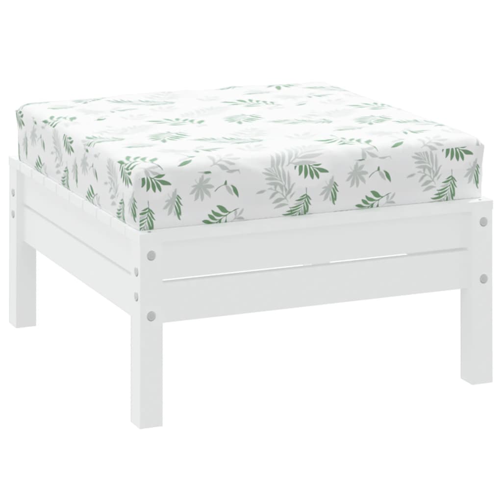 vidaXL Palettenkissen Blattmuster 60x60x8 cm Oxford-Gewebe