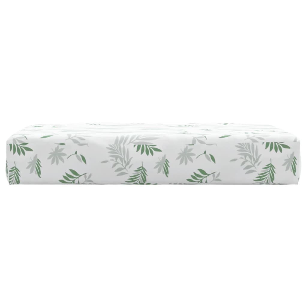 vidaXL Palettenkissen Blattmuster 60x60x8 cm Oxford-Gewebe