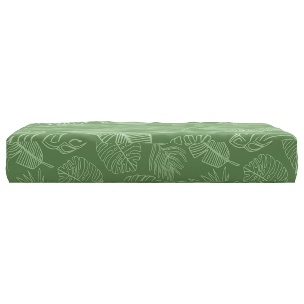 vidaXL Palettenkissen Blattmuster 60x60x8 cm Oxford-Gewebe