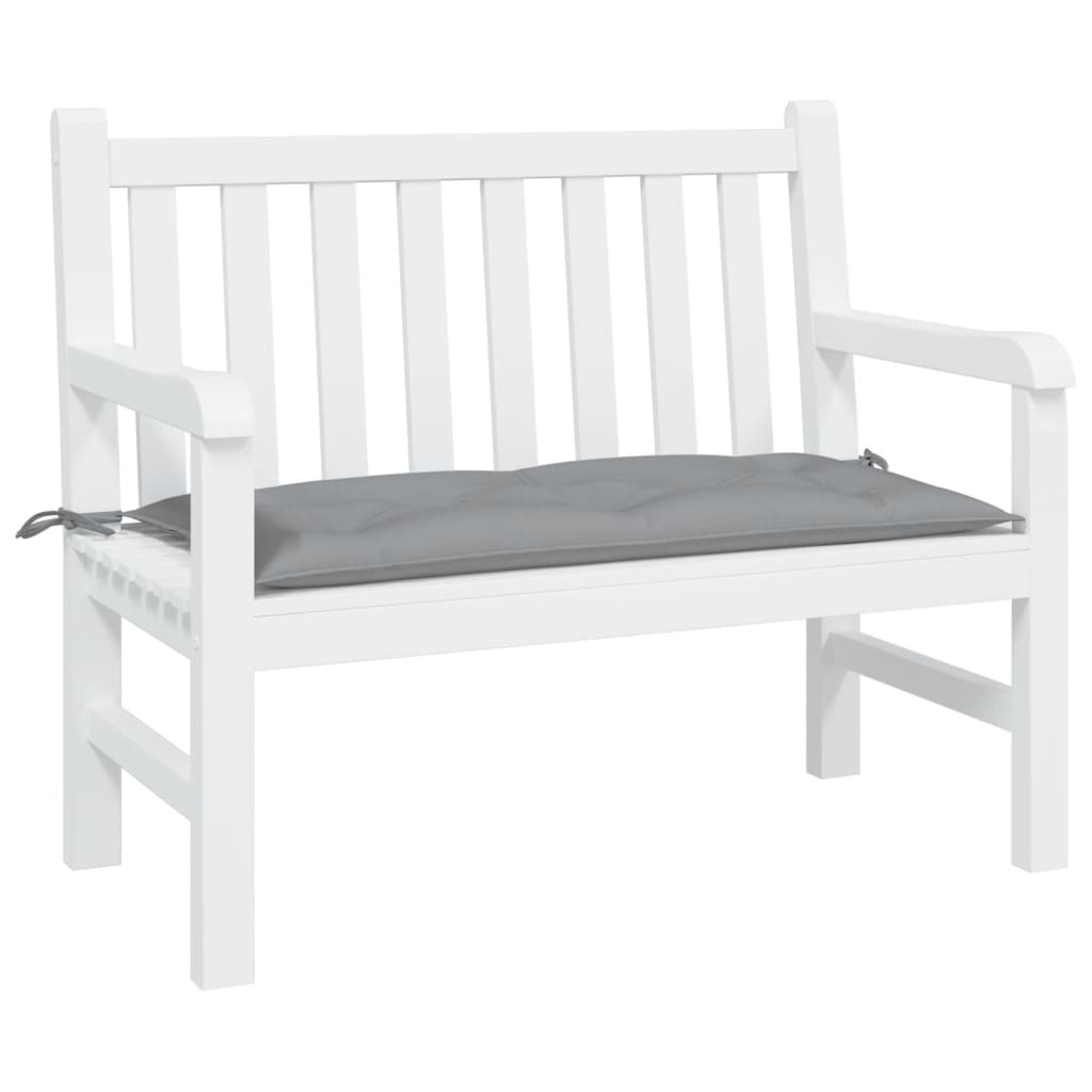 vidaXL Coussin de banc de jardin gris 110x50x7 cm en tissu Oxford