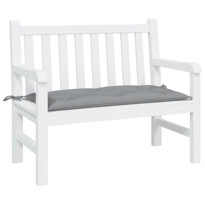 vidaXL Coussin de banc de jardin gris 110x50x7 cm en tissu Oxford