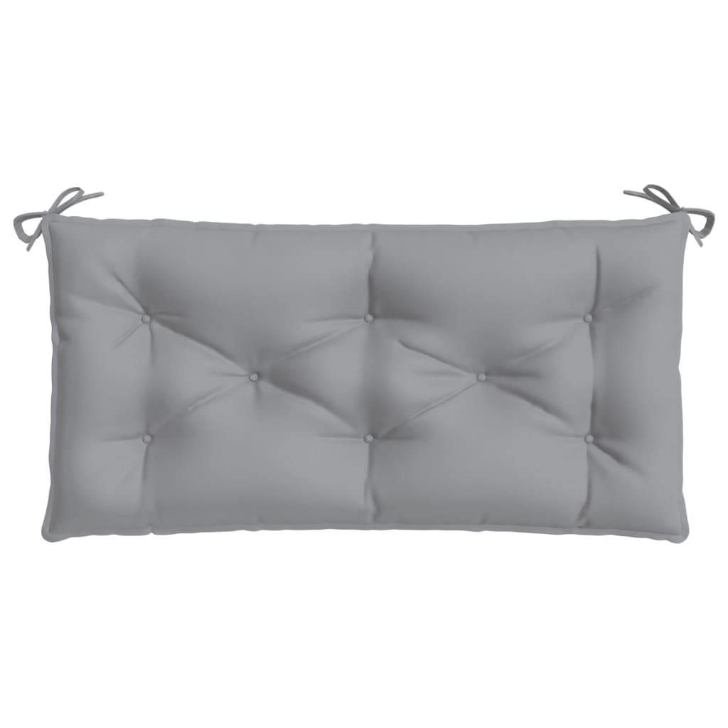 vidaXL Coussin de banc de jardin gris 110x50x7 cm en tissu Oxford