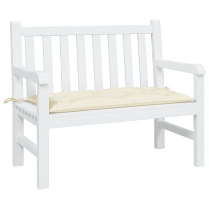 vidaXL Coussin de banc de jardin Crème 110x50x7 cm Tissu Oxford