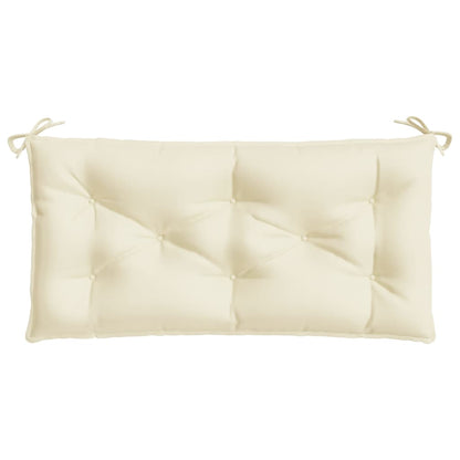 vidaXL Coussin de banc de jardin Crème 110x50x7 cm Tissu Oxford