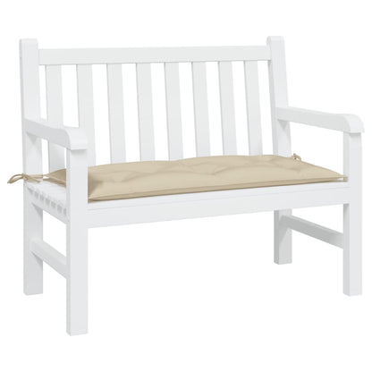 vidaXL Coussin de banc de jardin beige 110 x 50 x 7 cm Tissu Oxford