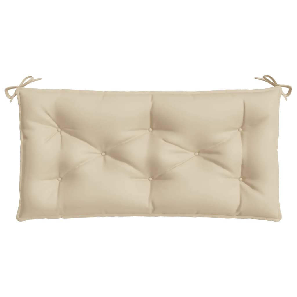 vidaXL Coussin de banc de jardin beige 110 x 50 x 7 cm Tissu Oxford