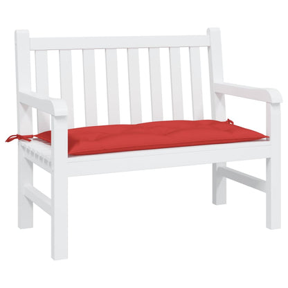 vidaXL Coussin de banc de jardin rouge 110x50x7 cm en tissu Oxford