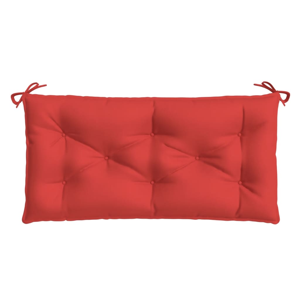 vidaXL Coussin de banc de jardin rouge 110x50x7 cm en tissu Oxford