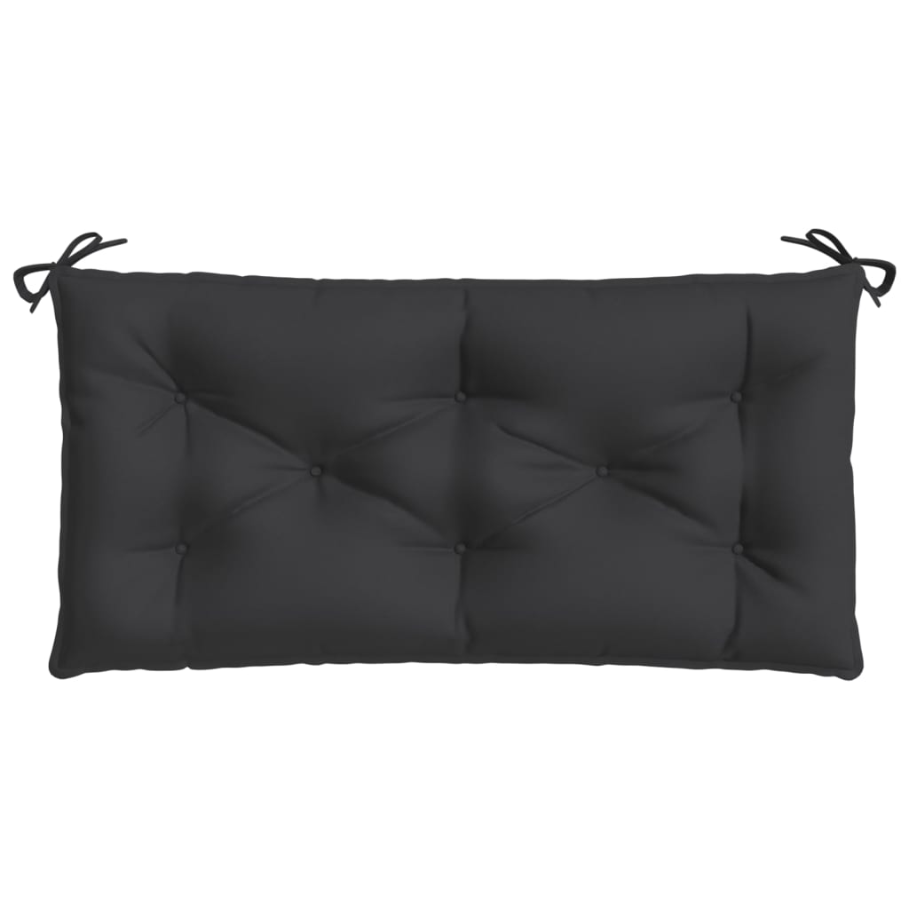 vidaXL Gartenbank-Auflage Schwarz 110x50x7 cm Oxford-Gewebe