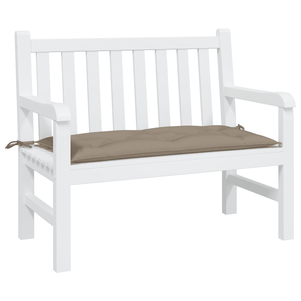 vidaXL Coussin de banc de jardin taupe 110x50x7 cm Tissu Oxford