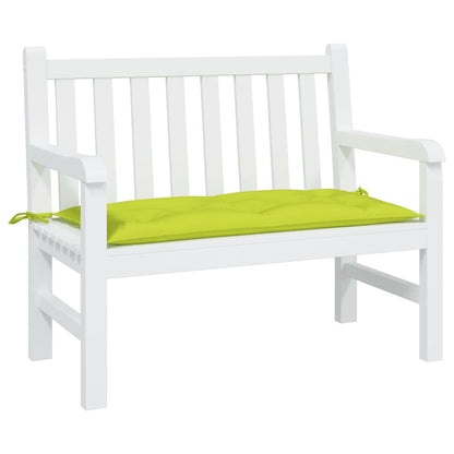 vidaXL Coussin de banc de jardin vert vif 110x50x7 cm en tissu Oxford
