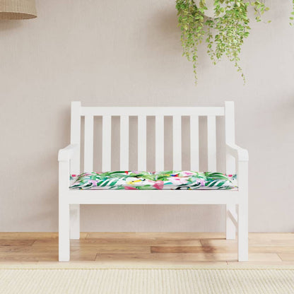 vidaXL Coussin de banc de jardin multicolore 110x50x7 cm Tissu