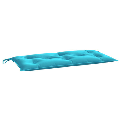 vidaXL Coussin de banc de jardin turquoise 110x50x7 cm Tissu