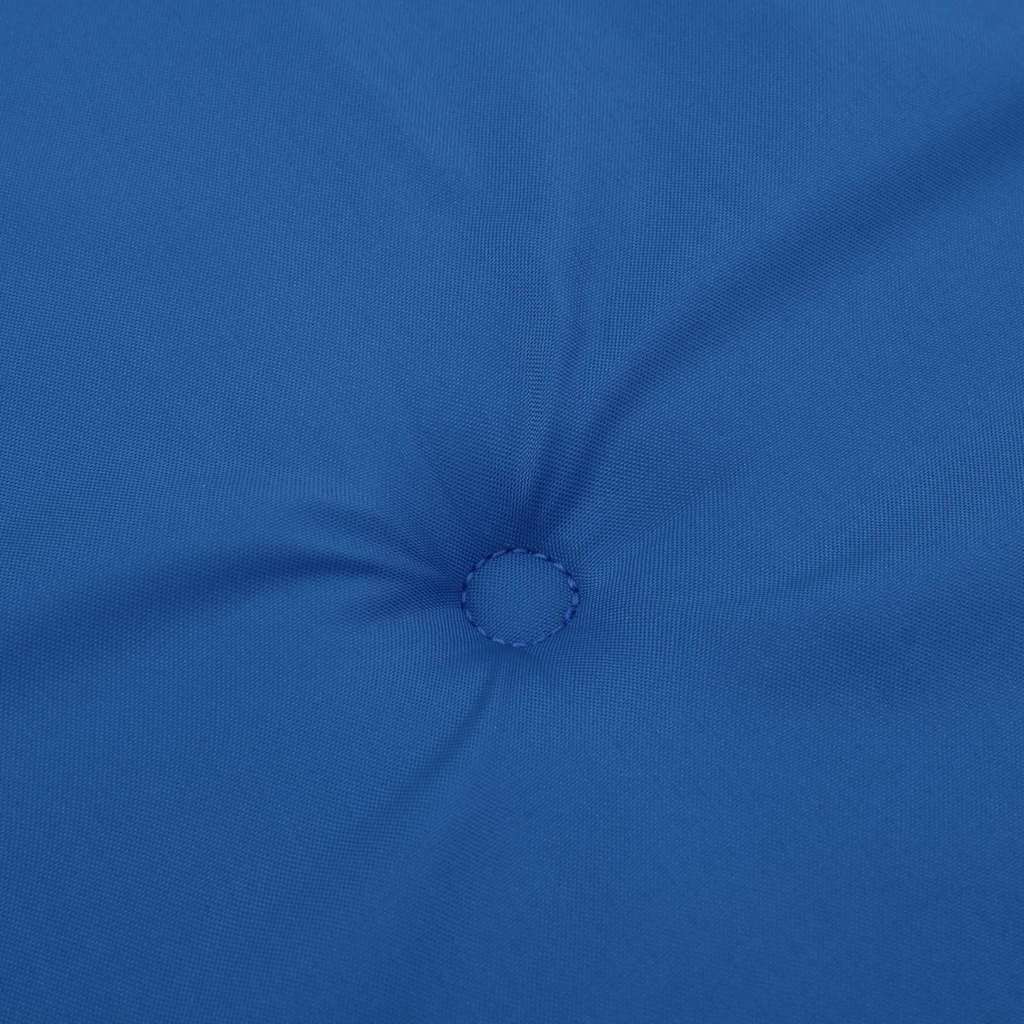 vidaXL Stuhlkissen Uni 2 pcs Blau 58 x 77 x 4,5 cm Oxford-Stoff