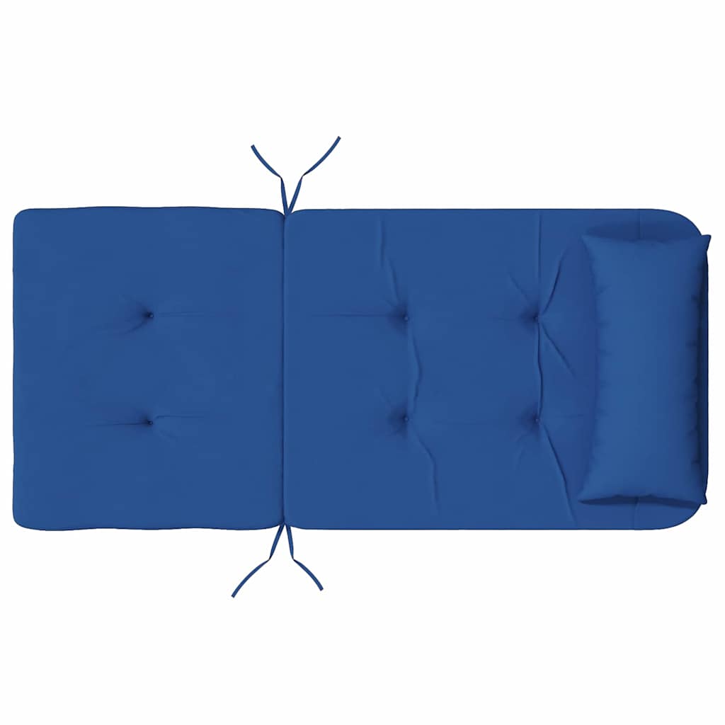 vidaXL Stuhlkissen Uni 2 pcs Blau 58 x 77 x 4,5 cm Oxford-Stoff
