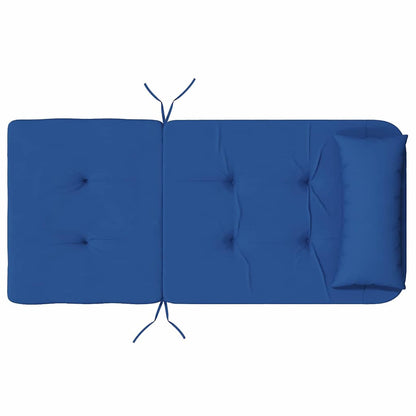 vidaXL Stuhlkissen Uni 2 pcs Blau 58 x 77 x 4,5 cm Oxford-Stoff