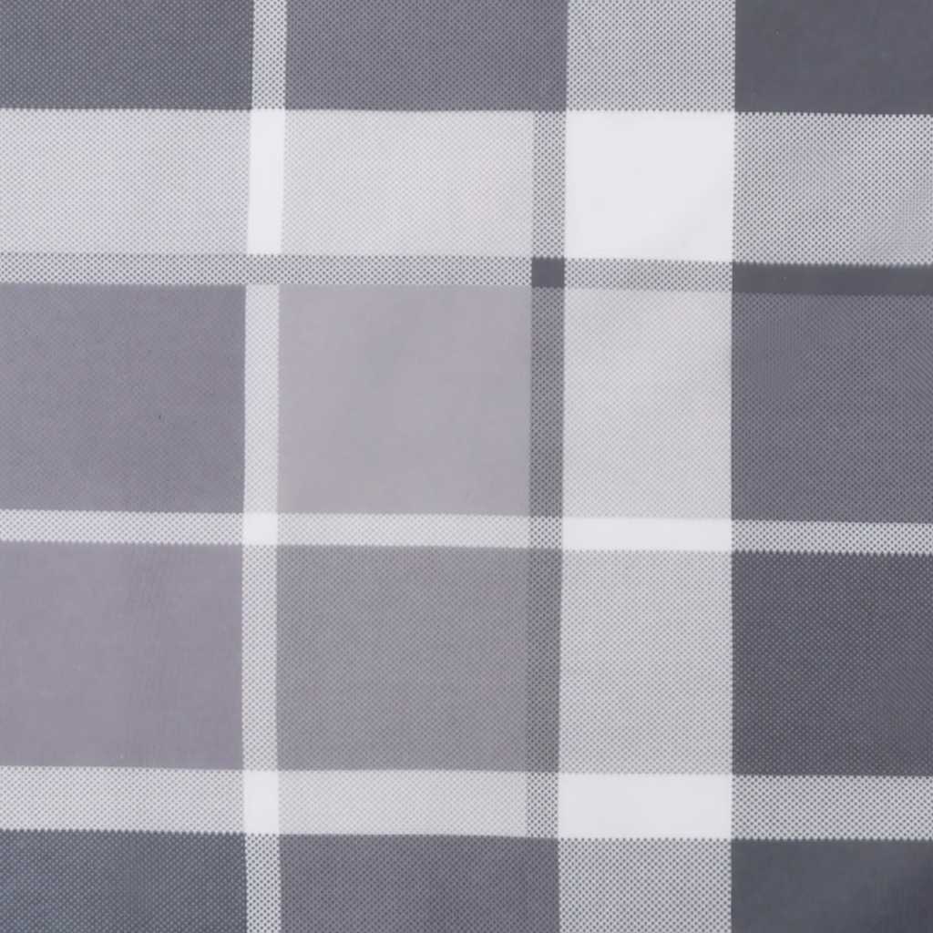 vidaXL Adirondack-Auflagen 2 Stk. Grau Karomuster Oxford-Gewebe