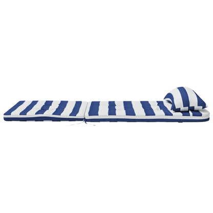 vidaXL Adirondack-Auflagen 2 Stk. Blau & Weiß Gestreift Oxford-Gewebe