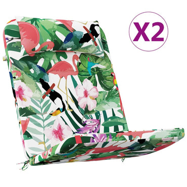 vidaXL Adirondack-Auflagen 2 Stk. Mehrfarbig Oxford-Gewebe