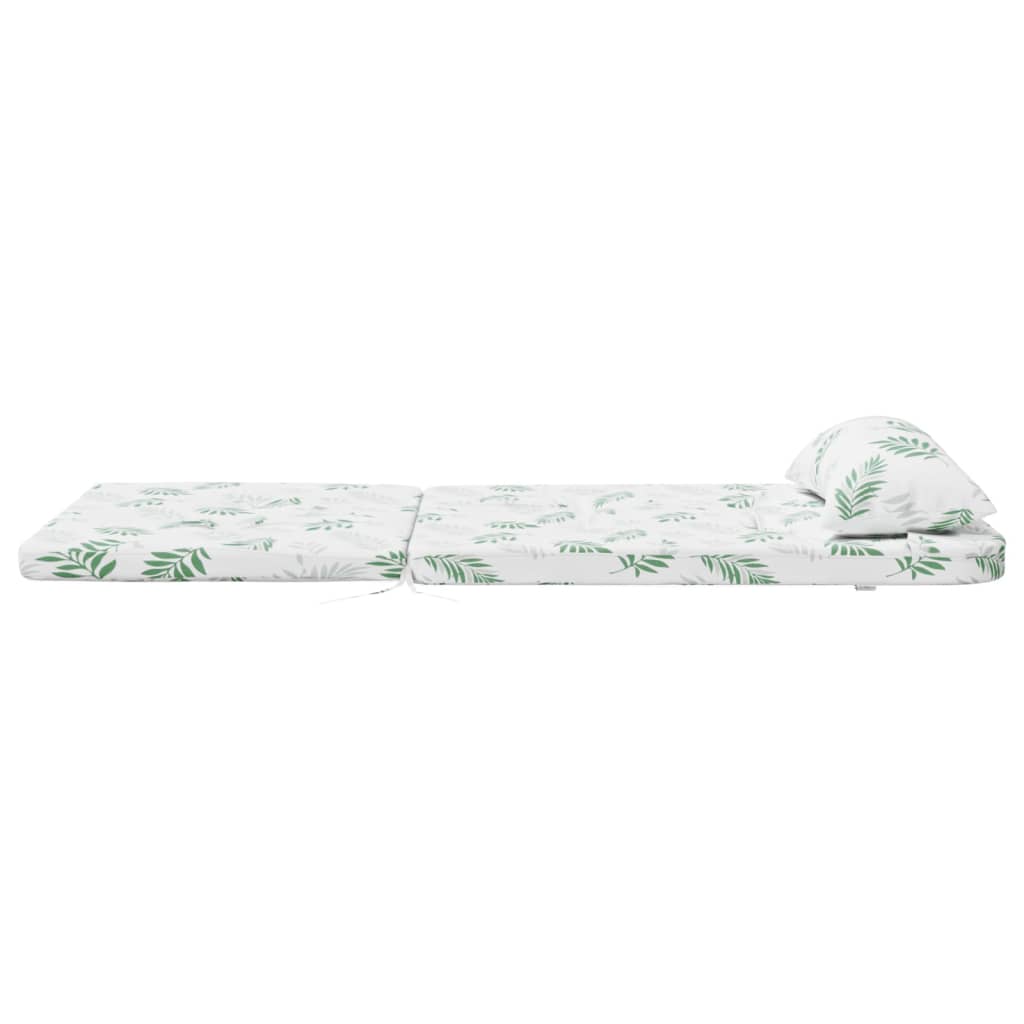 vidaXL Adirondack-Auflagen 2 Stk. Blattmuster Oxford-Gewebe
