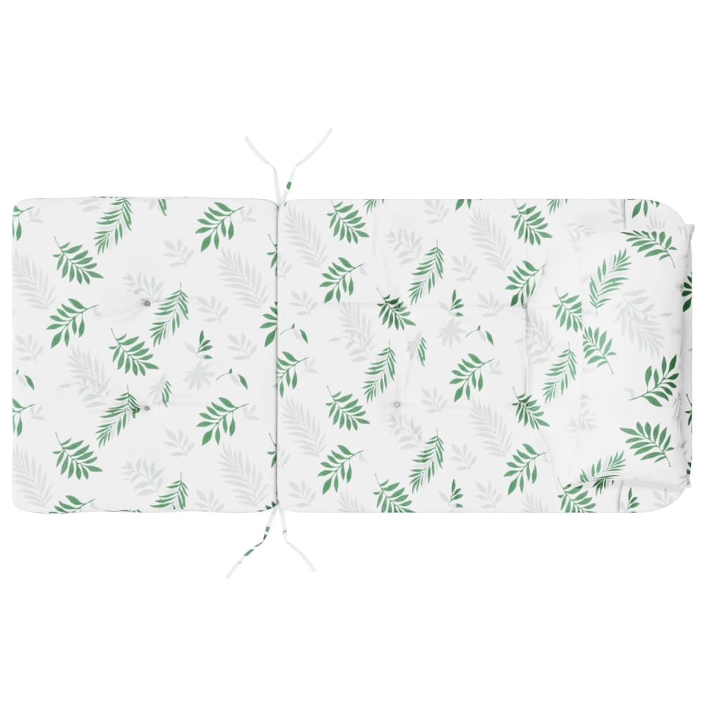 vidaXL Adirondack-Auflagen 2 Stk. Blattmuster Oxford-Gewebe