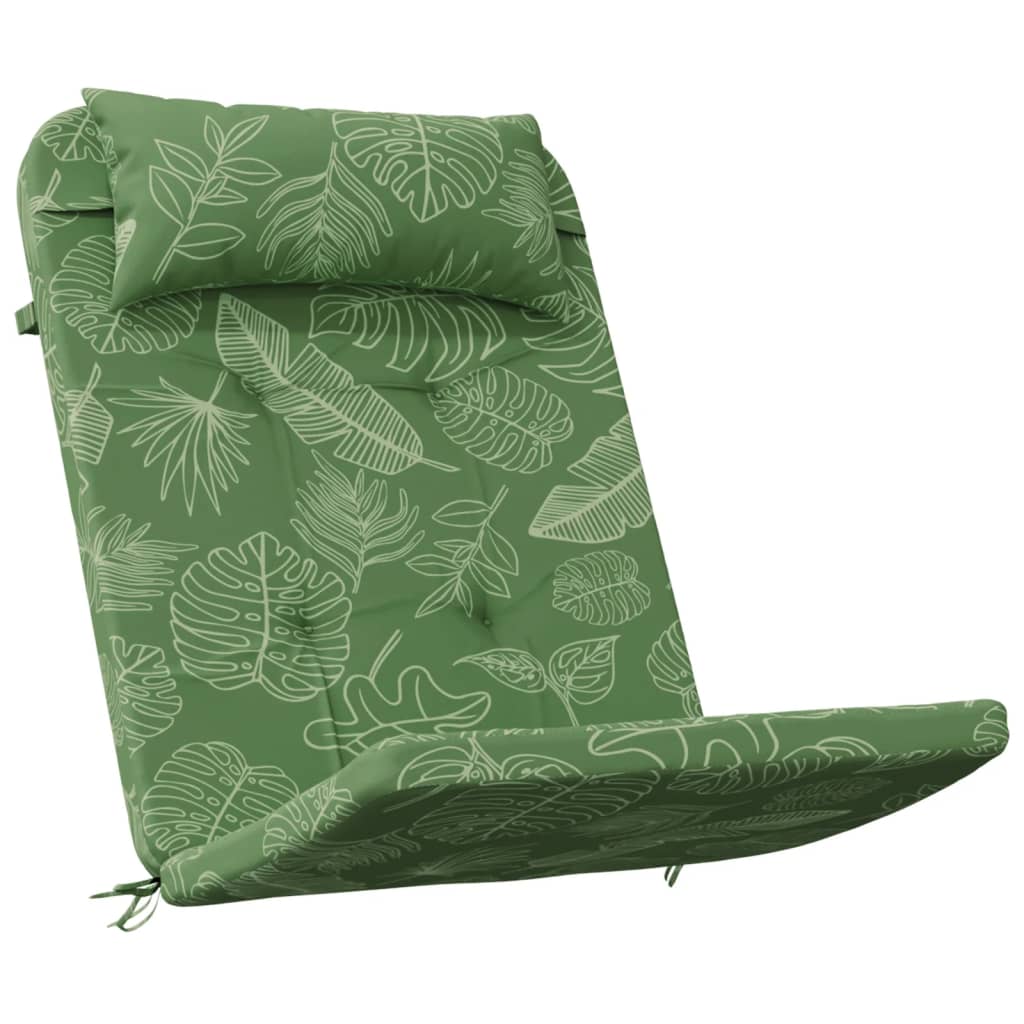 vidaXL Adirondack-Auflagen 2 Stk. Blattmuster Oxford-Gewebe