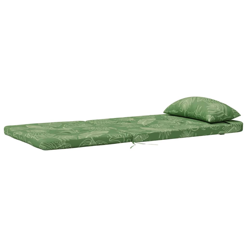 vidaXL Adirondack-Auflagen 2 Stk. Blattmuster Oxford-Gewebe