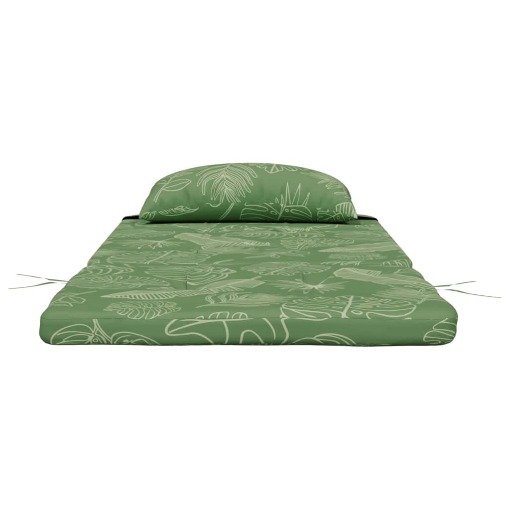 vidaXL Adirondack-Auflagen 2 Stk. Blattmuster Oxford-Gewebe