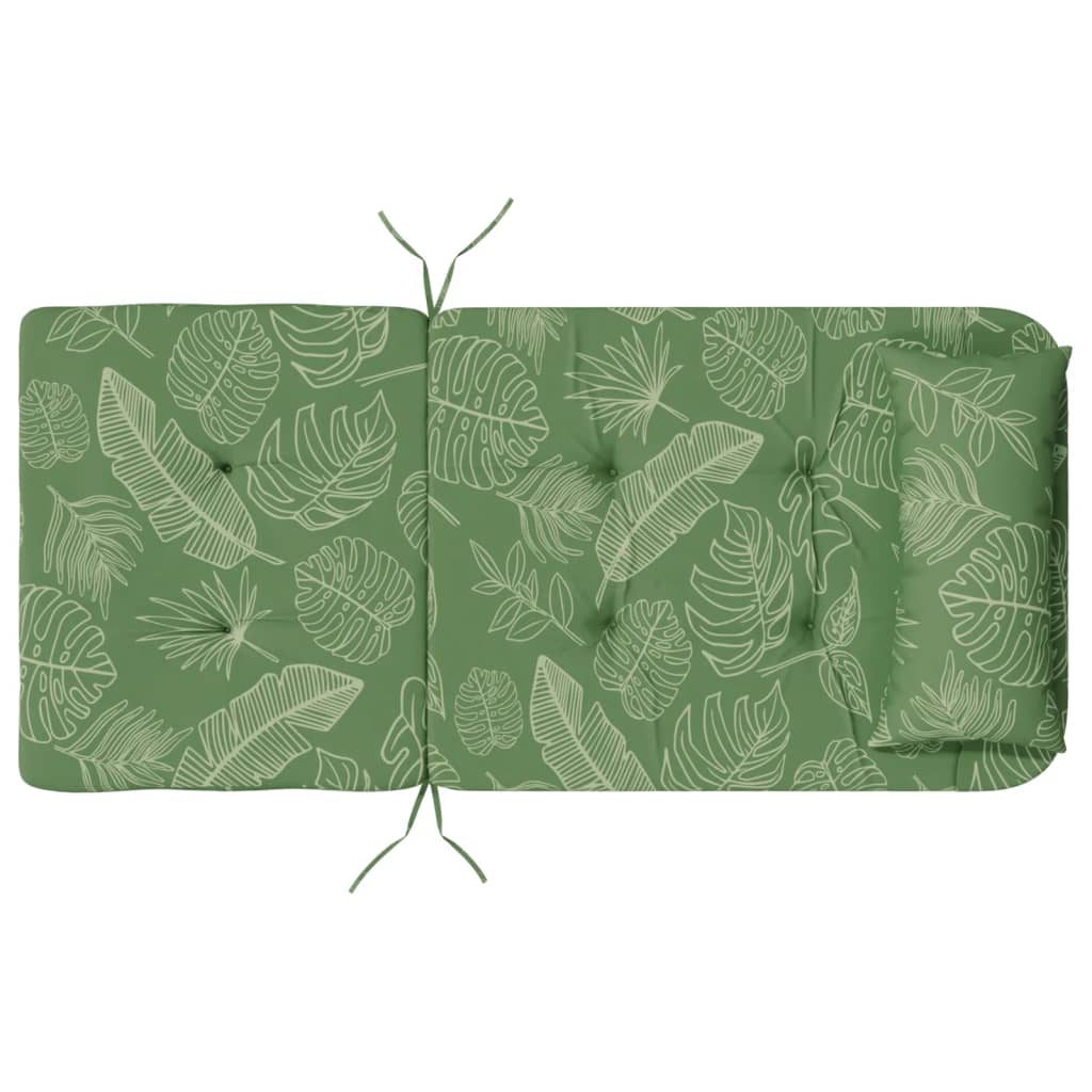 vidaXL Adirondack-Auflagen 2 Stk. Blattmuster Oxford-Gewebe