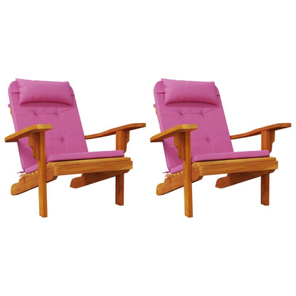 vidaXL Adirondack-Auflagen 2 Stk. Rosa Oxford-Gewebe