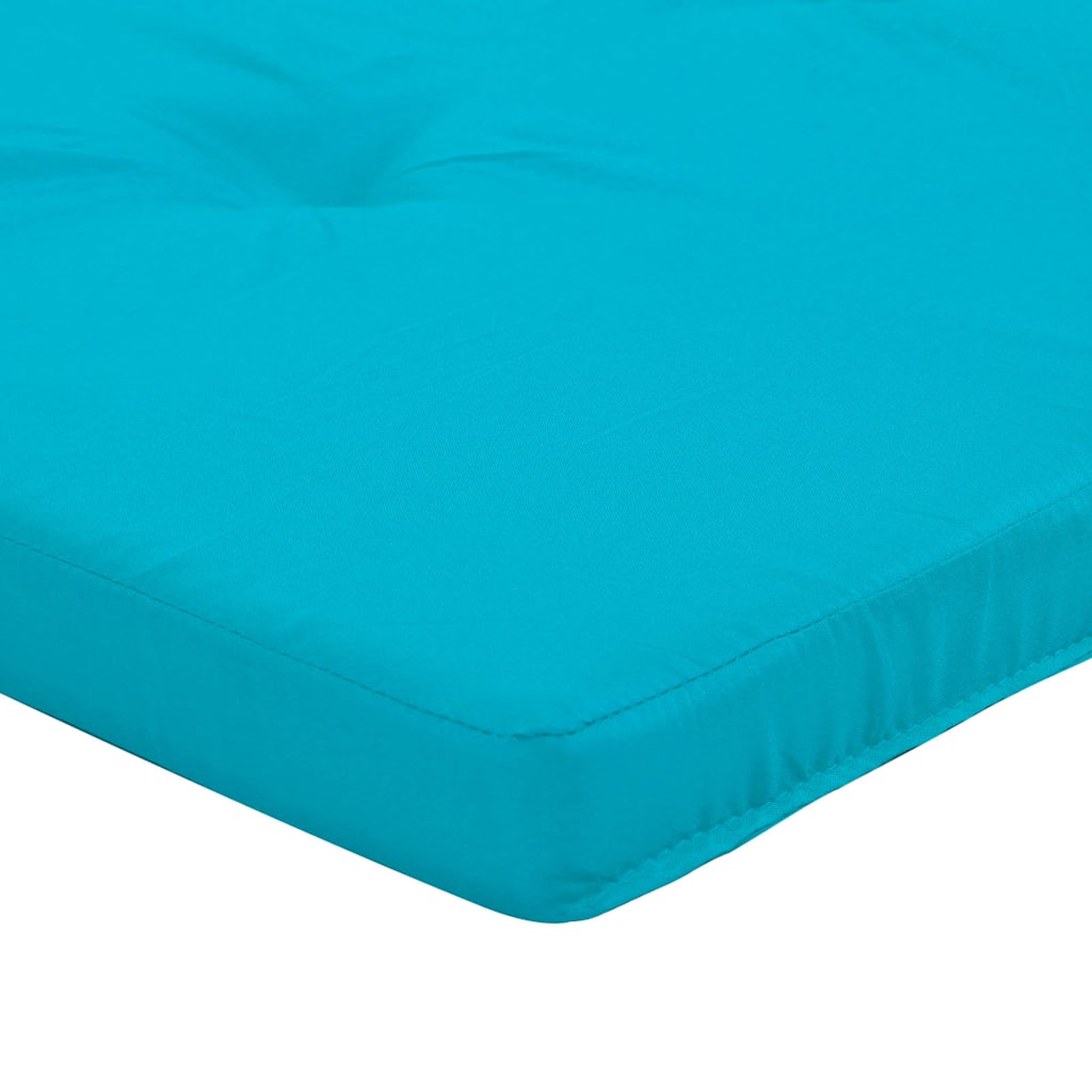 vidaXL Stuhlkissen Uni 2 pcs Türkis 58 x 77 x 4,5 cm Oxford-Stoff