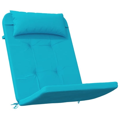 vidaXL Stuhlkissen Uni 2 pcs Türkis 58 x 77 x 4,5 cm Oxford-Stoff