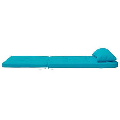 vidaXL Stuhlkissen Uni 2 pcs Türkis 58 x 77 x 4,5 cm Oxford-Stoff