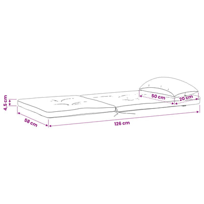 vidaXL Stuhlkissen Uni 2 pcs Türkis 58 x 77 x 4,5 cm Oxford-Stoff