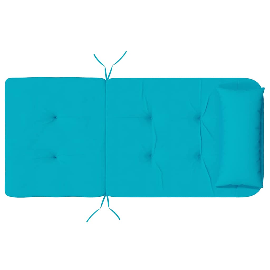 vidaXL Stuhlkissen Uni 2 pcs Türkis 58 x 77 x 4,5 cm Oxford-Stoff
