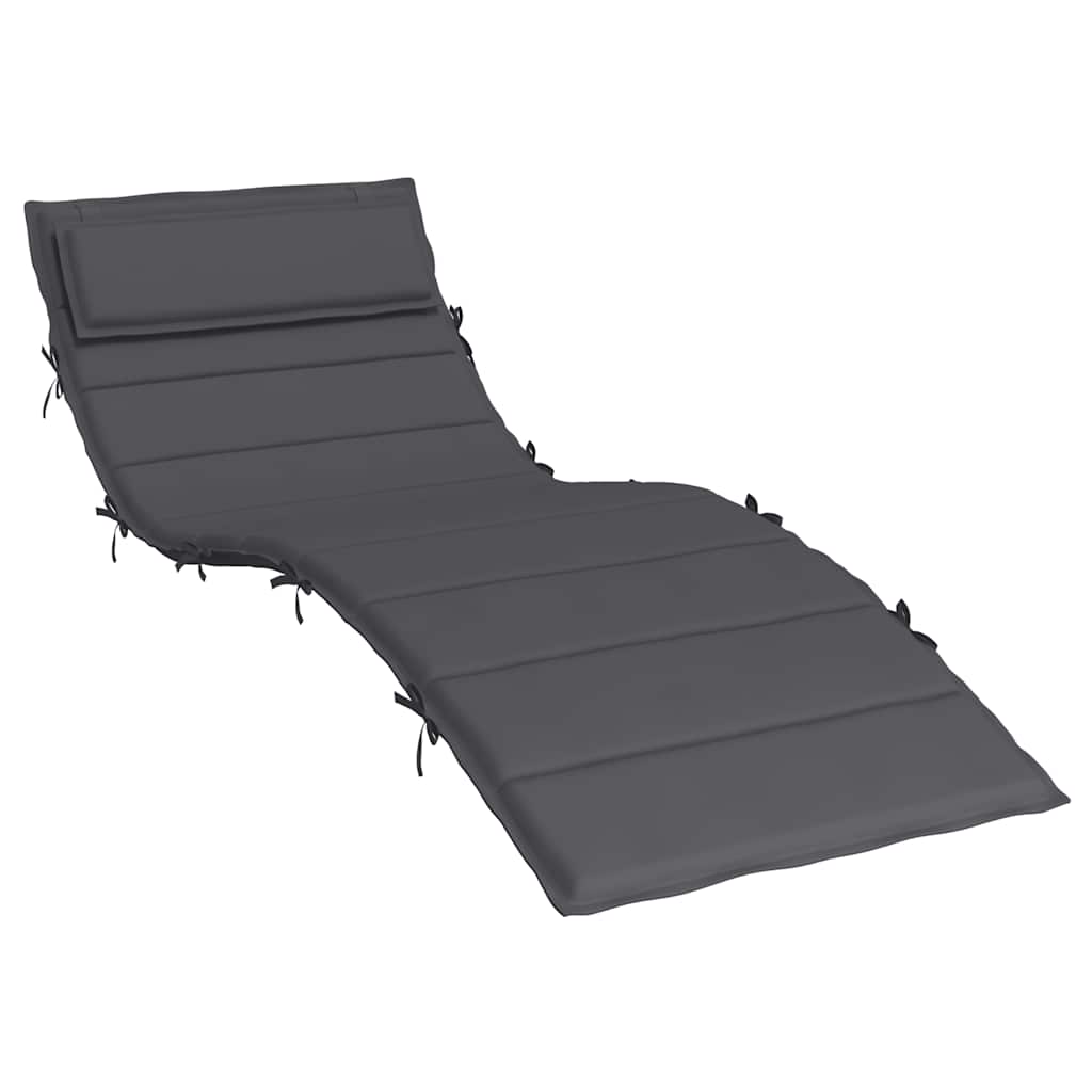 vidaXL Sonnenliegen-Auflage Anthrazit 180x60x4 cm Oxford-Gewebe