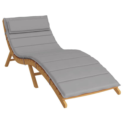 vidaXL Coussin de bain de soleil gris 180x60x4 cm Tissu Oxford