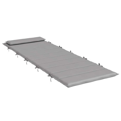vidaXL Coussin de bain de soleil gris 180x60x4 cm Tissu Oxford