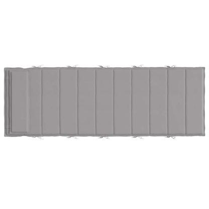 vidaXL Coussin de bain de soleil gris 180x60x4 cm Tissu Oxford