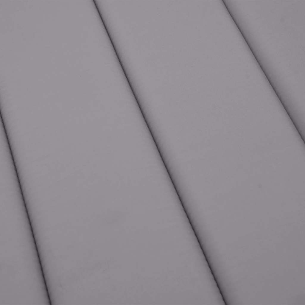 vidaXL Coussin de bain de soleil gris 180x60x4 cm Tissu Oxford