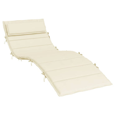 vidaXL Sonnenliegen-Auflage Creme 180x60x4 cm Oxford-Gewebe