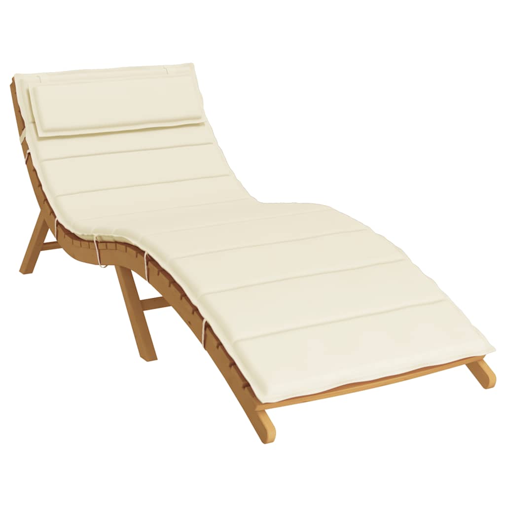 vidaXL Sonnenliegen-Auflage Creme 180x60x4 cm Oxford-Gewebe