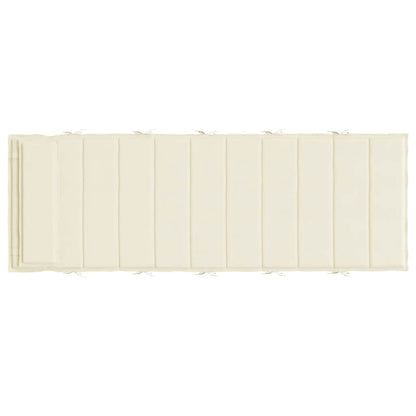 vidaXL Sonnenliegen-Auflage Creme 180x60x4 cm Oxford-Gewebe