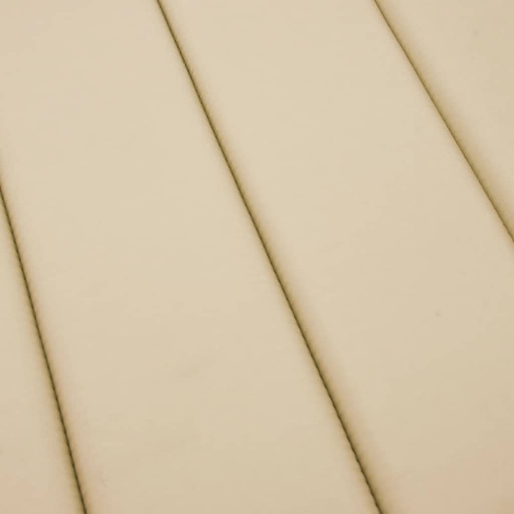 vidaXL Sonnenliegen-Auflage Beige 180x60x4 cm Oxford-Gewebe