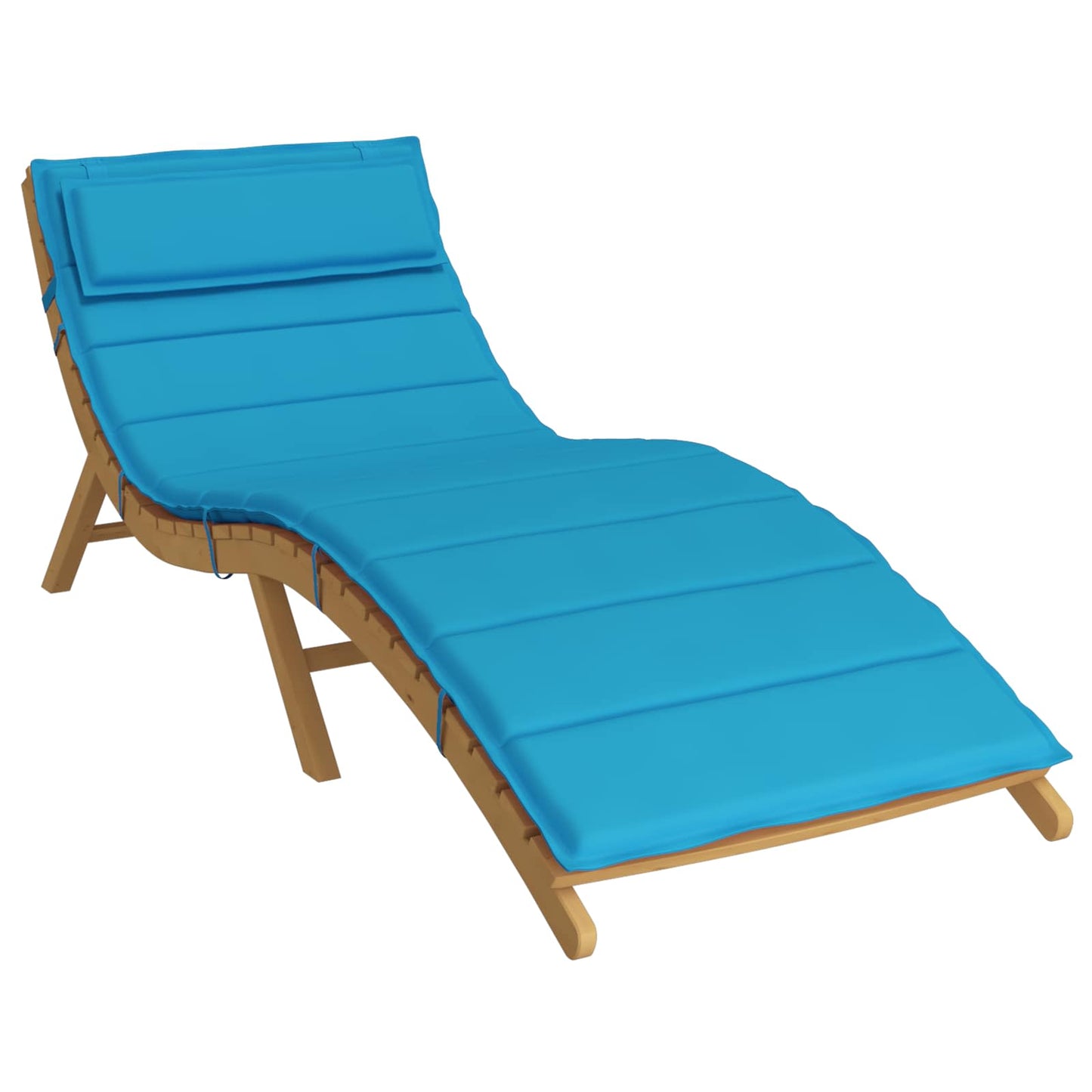 vidaXL Sonnen-Lounger Kissen Hellblau 180 x 60 x 4 cm Oxford-Stoff